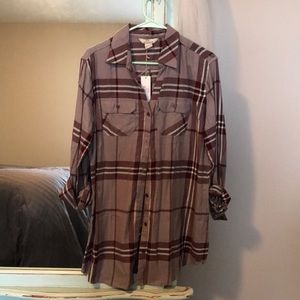 Plaid tunic